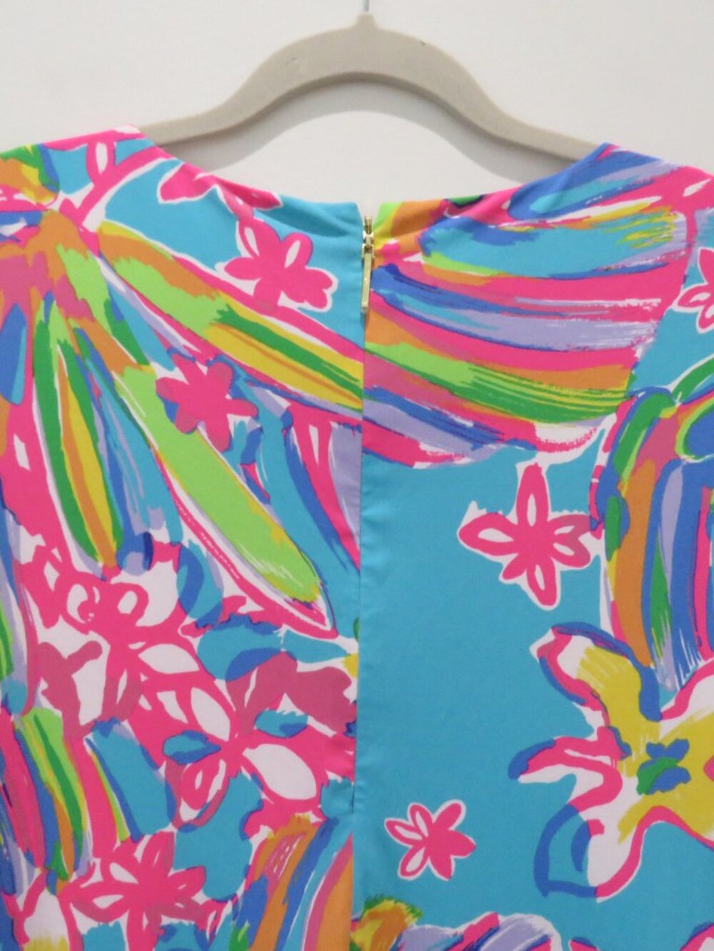 LILLY PULITZER Fairfield Tunic Dress Sea Blue Summer Haze Small Preppy Bright - Picture 12 of 15